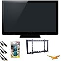 Panasonic VIERA TC-P50X3 50-Inch 720p 600 Hz Plasma HDTV HDTV ESSENTIALS Bundle with Slim Flat Wall Mount, 3 High Speed HDMI Cables, and LCD Screen Cleaner